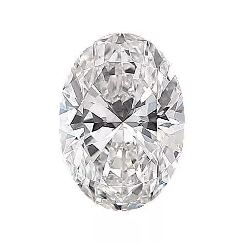 Oval Shape 0.50 Carat HPHT Lab Grown Diamond For Wedding Ring - Engagement Ring
