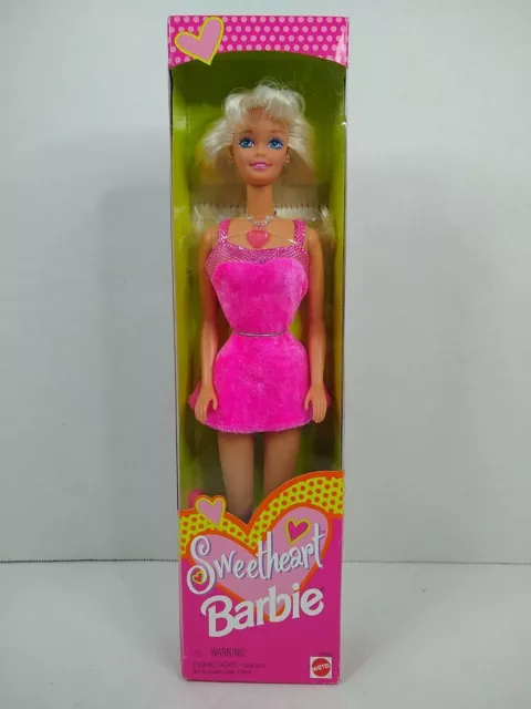 Vintage Sweetheart Barbie Doll, Blonde, Pink Dress 1997, Mattel, 18608, NRFB NIB
