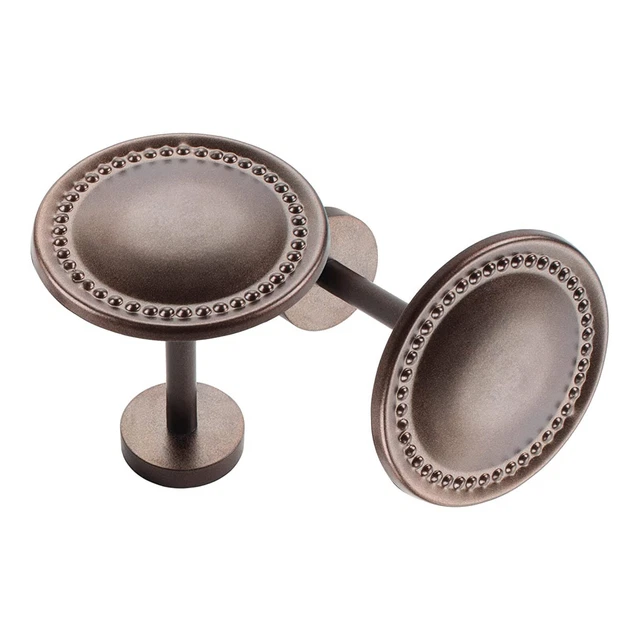 Beautiful Mounted Metal Drapery Hook Curtain Holders Brown for Door set of 2 no
