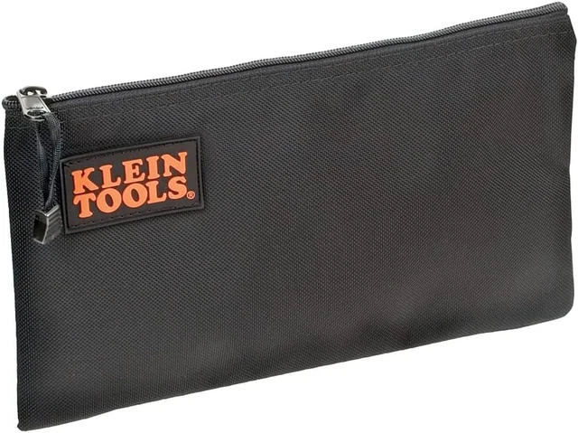 Klein Tools 5139B Zipper Bag, Cordura Nylon Tool Pouch with Heavy-Duty Nylon Zip