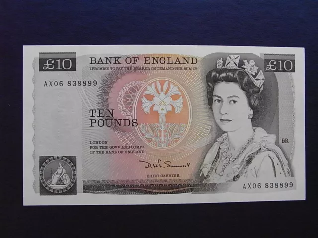 Bank of England £10 banknote (Florence Nightingale) 1984-86 Somerset