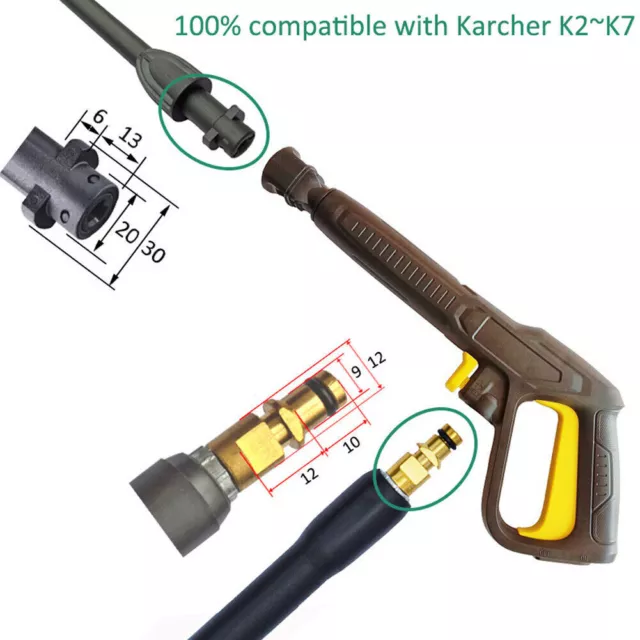 Hochdruckreiniger Jet Variable Lanze Pistole Für Kärcher K2 K3 K4 K5 K7 Ersatz L