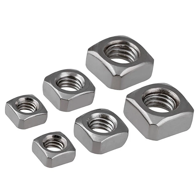 Square Nuts To Fit Metric Bolts & Screw Stainless Steel M3 M4 M5 M6 M8 M10 M12