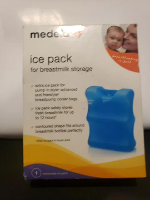 New Medela Ice Pack For Breastmilk Storage, Contoured Shape NIB