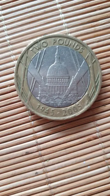 Rare £2 Pound Coin 1945 2005 St Pauls Cathedral 2005