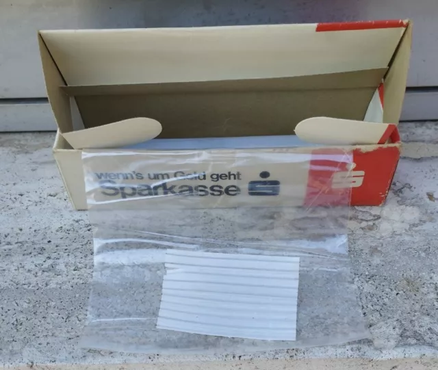 Alte Papierdose Pappdose Pappschachtel Papierschachtel Werbung Reklame SPARKASSE