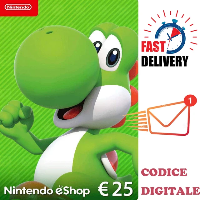 25 EUR Nintendo eShop Carta regalo - 25 € Nintendo eShop Codice download - IT/EU
