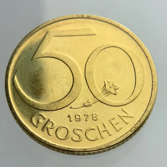 1978 Austria 50 Groschen KM#2885 Uncirculated Coin BB574