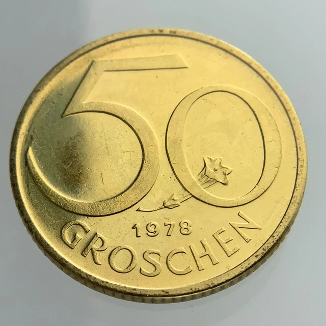 1978 Austria 50 Groschen KM#2885 Uncirculated Coin BB574