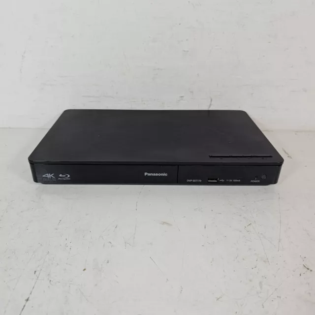 Panasonic DMP-BDT180EB Smart 3D Blu-Ray DVD 4K Upscaling Player Tested + Working