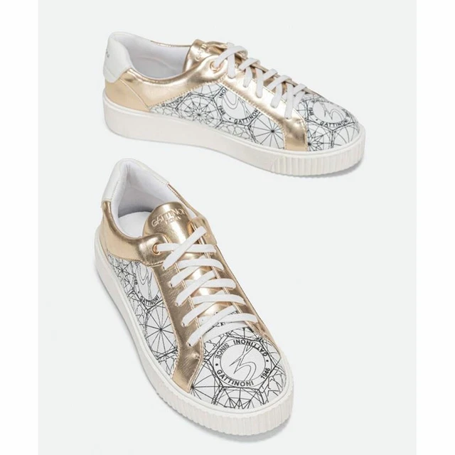 SCARPE DONNA GATTINONI Roma Bianco Oro Sneakers Teodosi calzature shoes sport 36 EUR 89 90 PicClick IT