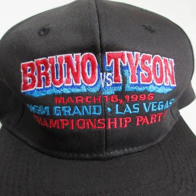 Mike Tyson Frank Bruno 1996 MGM Grand Hotel Las Vegas Hat Cap Snapback Vintage