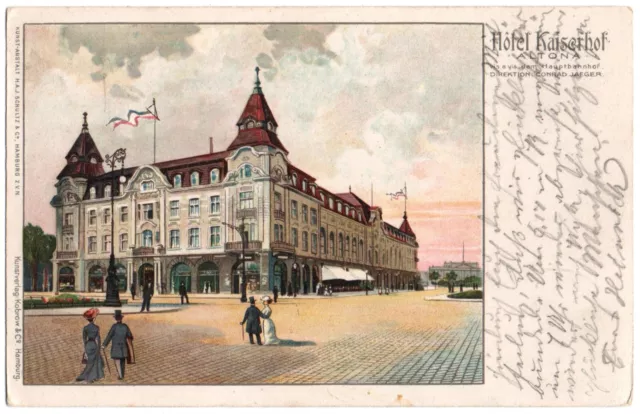 alte Ak Altona, Hotel Kaiserhof, gelaufen 1907