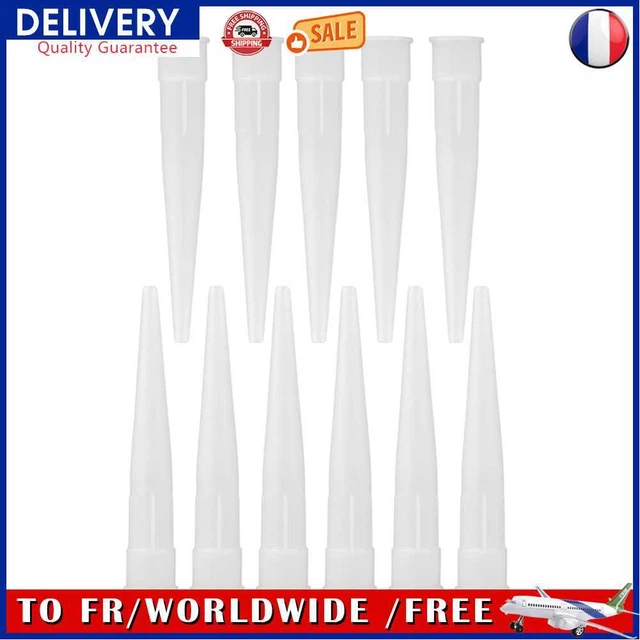 Caulking Nozzle Glass Glue Tip Sealant Finisher Grout Seam Tools (30pcs)