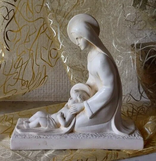Veilleuse Vierge Marie - Statue Lumineuse LED - Décoration Chambre, Salon - Lumière Douce Apaisante
