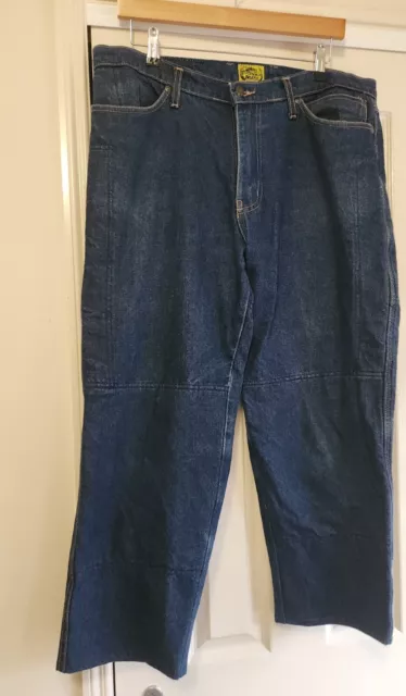 Draggin Jeans Womens Size 16 Measured W36  Lined Motorcycle True Blue  Denim