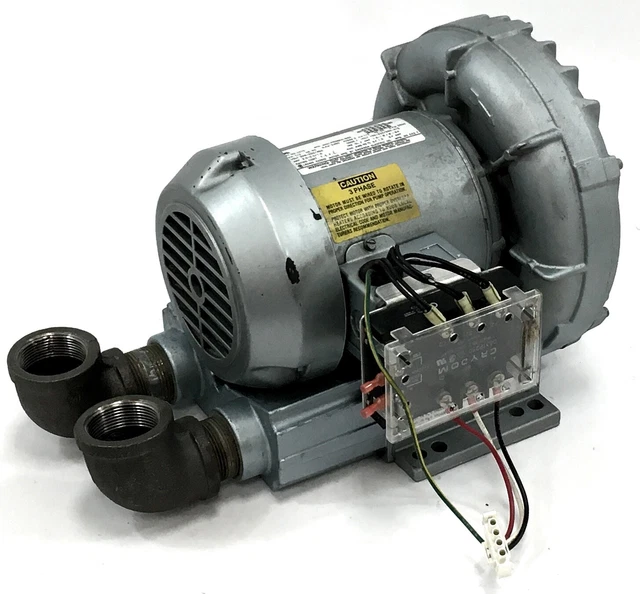Gast Regenair Blower/Vacuum R3305A-1 208/230/460/50/60 1/2 Hp 3-Phase