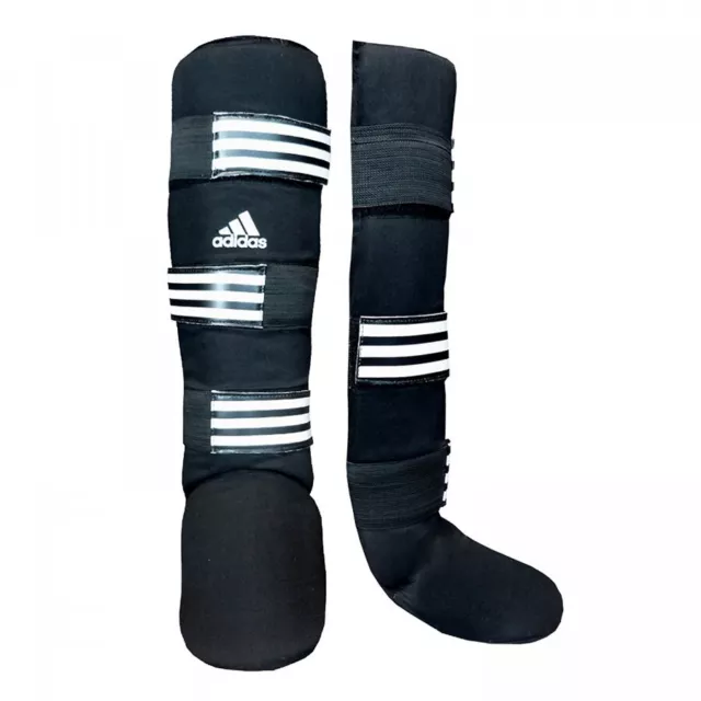 Adidas Shin And Instep Protector Pads Combat Sports Size Large Brand New Black