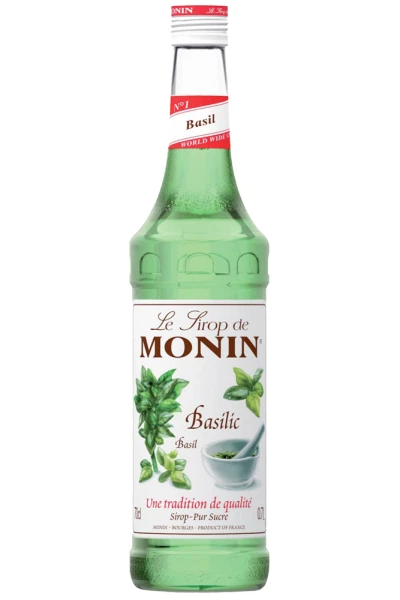 Sciroppo al Basilico, Rinfrescante con Note Piccanti e Pepate, Monin 70cl