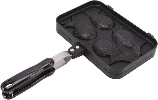 Taiyaki Moule À Gâteau En Forme De Poisson,Japonais Moule a Gaufre,Double Poêle