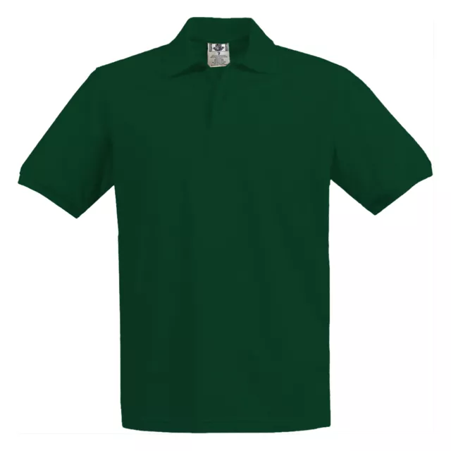 Boys Girls Hunter Green Pique Polo Shirt School Uniform Short Sleeve Size 4 - 18