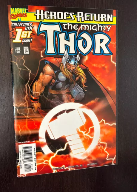 MIGHTY THOR #1 (Marvel Comics 1998) -- SUNBURST Variant -- VF/NM