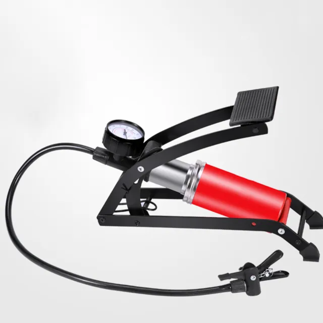 Single Cylinder Bike Floor Foot Pump with Gauge High Pressure Air Pump for Cars