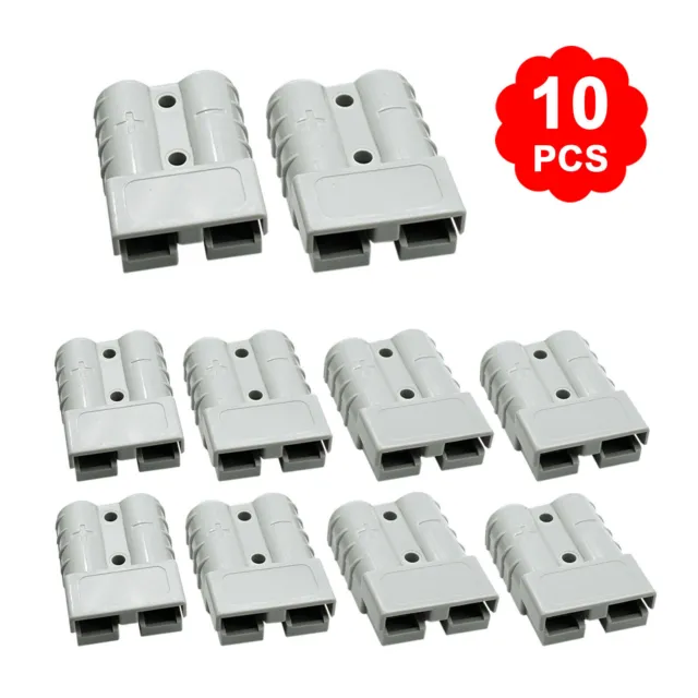 10Pcs For Anderson Style Plug Connectors DC Power Tool 50 AMP 12-24V 6AWG