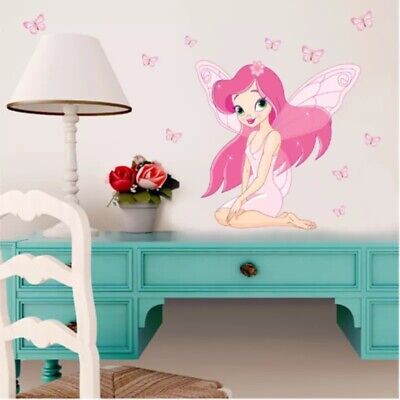 Fairy Wall Sticker Removable Decal Baby Nursery Kids Girl Room Home Decor Gift