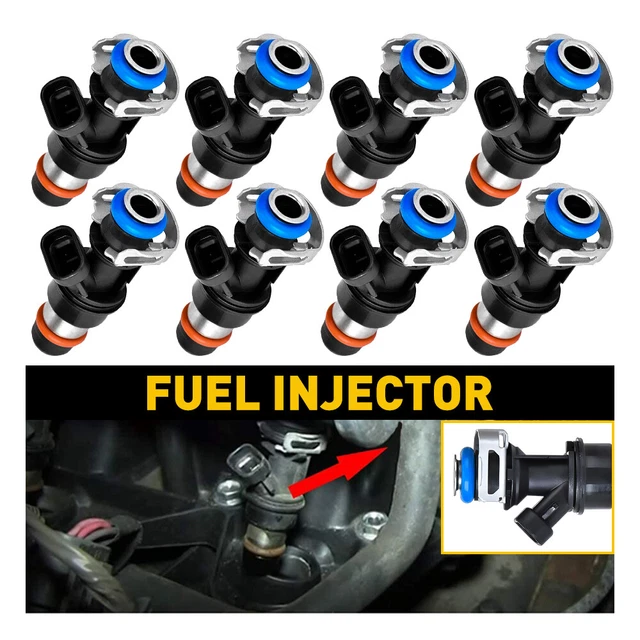 8pcs 2.3" 25317628 Fuel Injectors Kit For Chevy GMC Sierra Silverado DIY Parts
