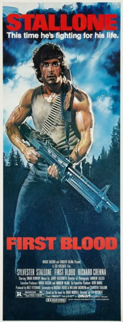 Affiche / Poster (14 x 36 inch) "Rambo First Blood" S. Stallone / Ted Kotcheff