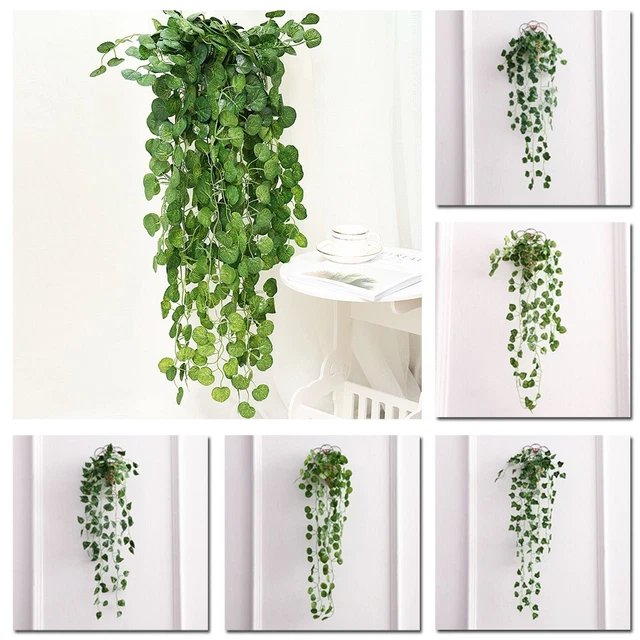 Vite artificiale 9 steli 90 cm foglie domestiche foglie piante oggetti di scena