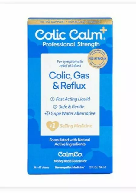 Colic Calm Plus Colic Gas & Reflux Relief for Infants 2 fl. oz NEW (Exp. 06/24)