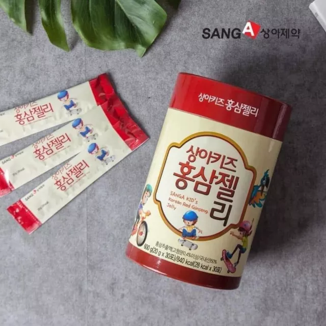 SANGA KID's Korean Red Ginseng Jelly (20g x 30stick)  Children Increase Immunity