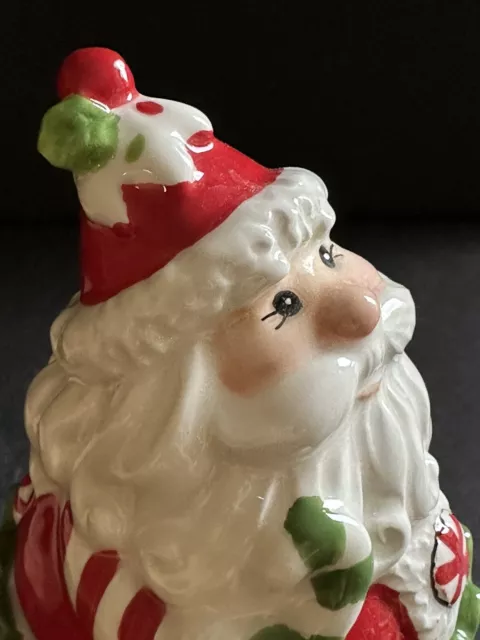 Fitz & Floyd Christmas Confections Santa Lidded  2013 Cupcake 5” Original Box