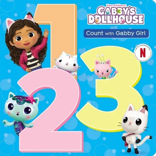 COUNT WITH GABBY Girl (Dreamworks Gabby's Dollhouse) Board Book Book