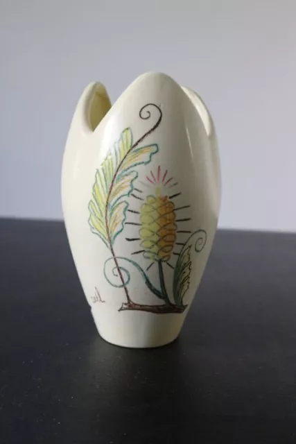 Ancien vase ceramique CERART MONACO signé CARL