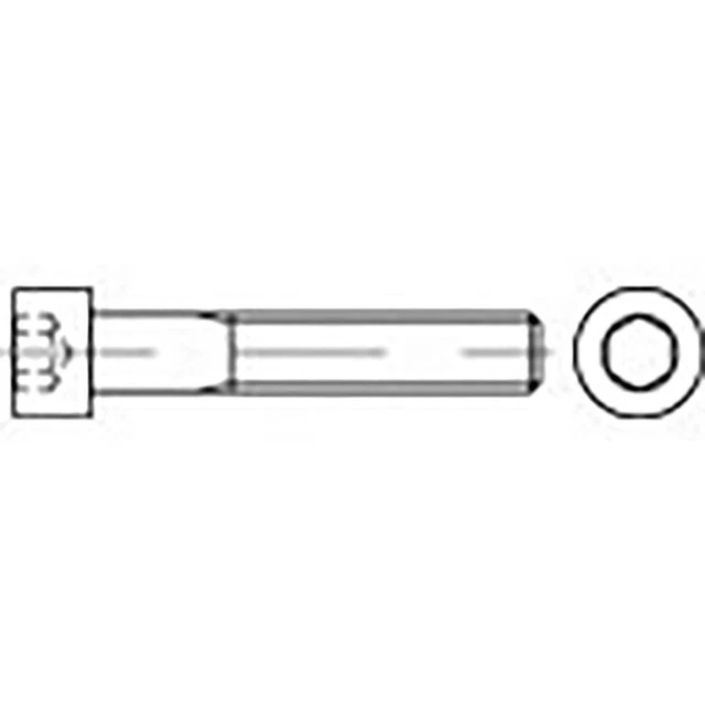 TOOLCRAFT TO-6856770 Vis à tête cylindrique M3 35 mm 6 pans intérieurs DIN 912