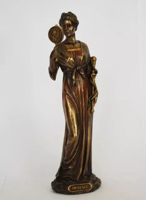 Prudence - Female Personification of the Virtue - Cold Cast Bronze Resin