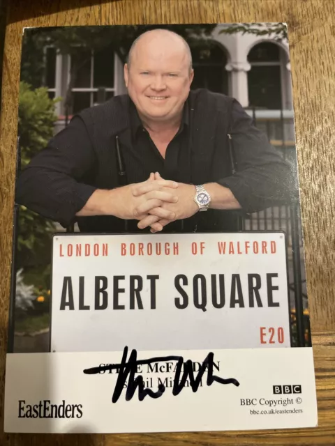 BBC EastEnders Phil Mitchell Undedicated Signed Cast Card Steve McFadden