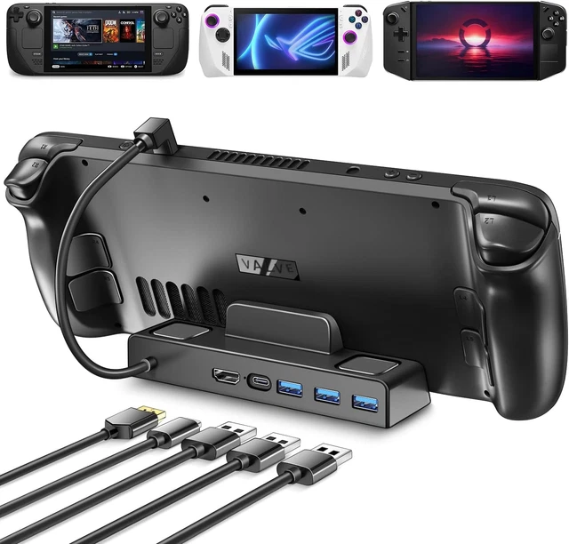 LISEN 10-IN-1 Docking Station for Steam Deck OLED&ROG Ally X&Legion Go