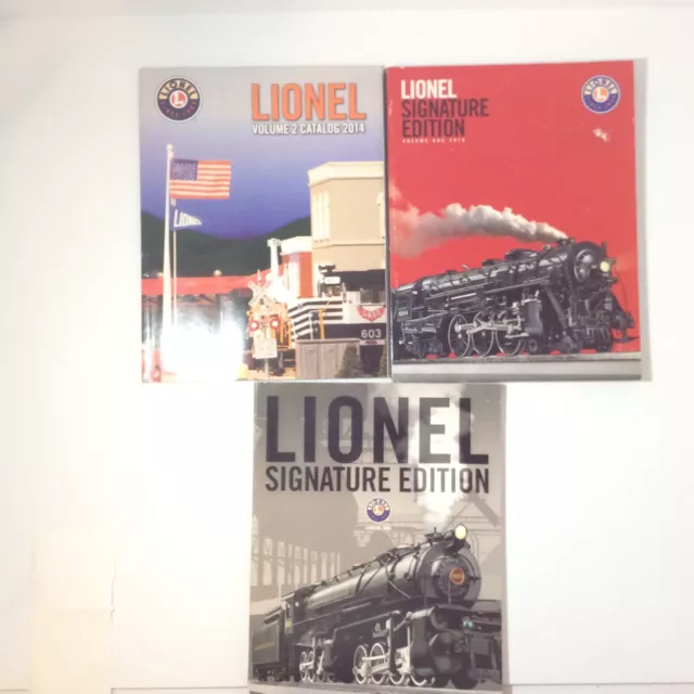 Lionel Signature Edition Train Catalog Lot 3 Back Issue 2009 2010 2014 Vol 2