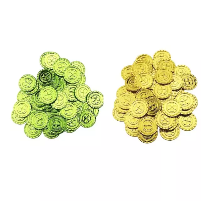 100 pièces de monnaie trèfle à quatre feuilles ST. Pièces de monnaie du jour