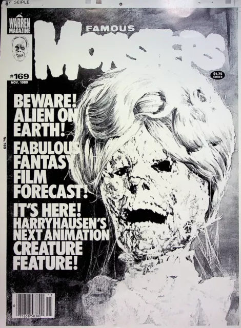 Famous Monsters of Filmland #169Publishing Master  Basil Gogos Cover Proof #WA