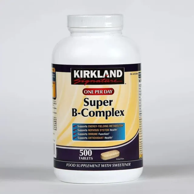 Kirkland Signature Vitamin B Super Complex 500ct Nahrungsergänzungsmittel - 500 Tabletten