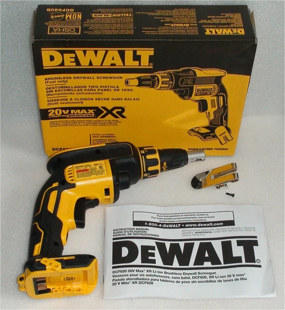 DEWALT 20V MAX XR Cordless Brushless Drywall Screw Gun (Tool Only