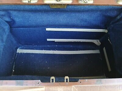 Arzttasche Leder Koffer braun ca. 50 x 25 x 30 cm Alt Antik 5