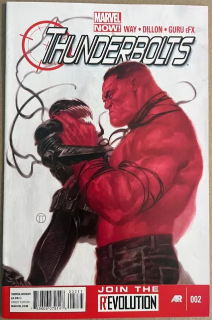 Thunderbolts #2 Red Hulk Variant Thunderbolt Ross Venom Marvel Comics 120722