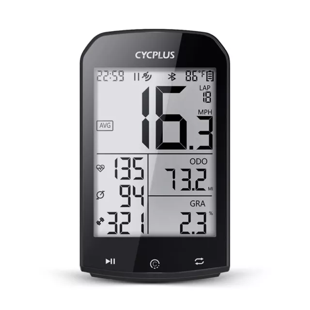 CYCPLUS M1 GPS Bicycle Computer ANT+ Bluetooth Speedometer Wireless Speed Sensor