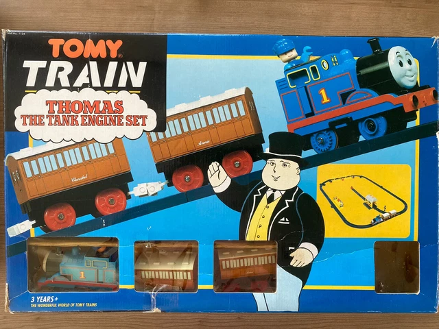TOMY TRAIN - Thomas the Tank Engine Set - Vintage 90s £34.99 - PicClick UK